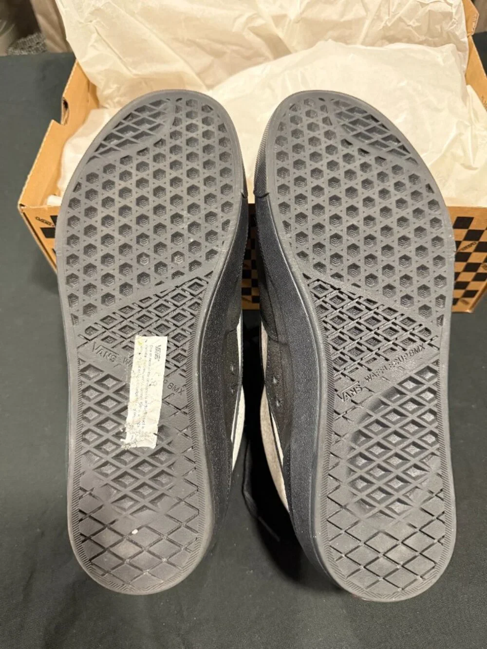 Vans BMX Style 114 Fast And Loose Black Men's Size 10.5 VN0A4BXLBLA PopCush Box